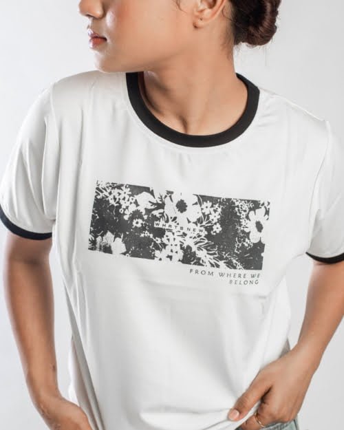 printed white tshirt for women