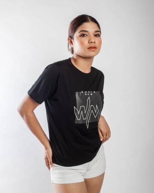 logo printed t-shirt for women